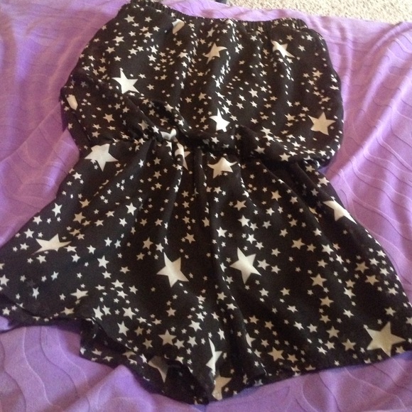 Black and white Stars Romper