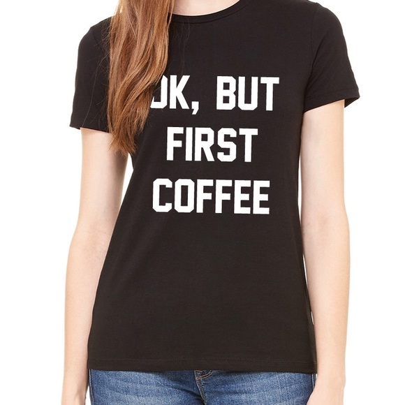 'Ok but first coffee' Brandy Melville Graphic Tee