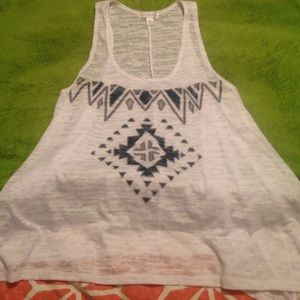 Charming Charlie loose fitting Aztec tank size M