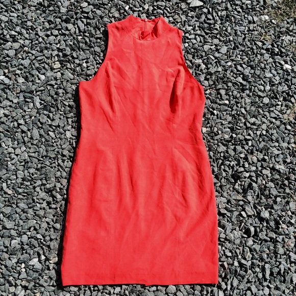 Silk Peach Dress - Picture 2 of 4