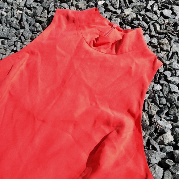 Silk Peach Dress - Picture 4 of 4