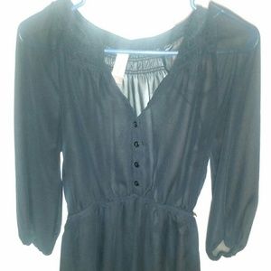 Sheer Black Blouse