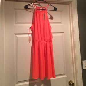 Bright pink summery dress