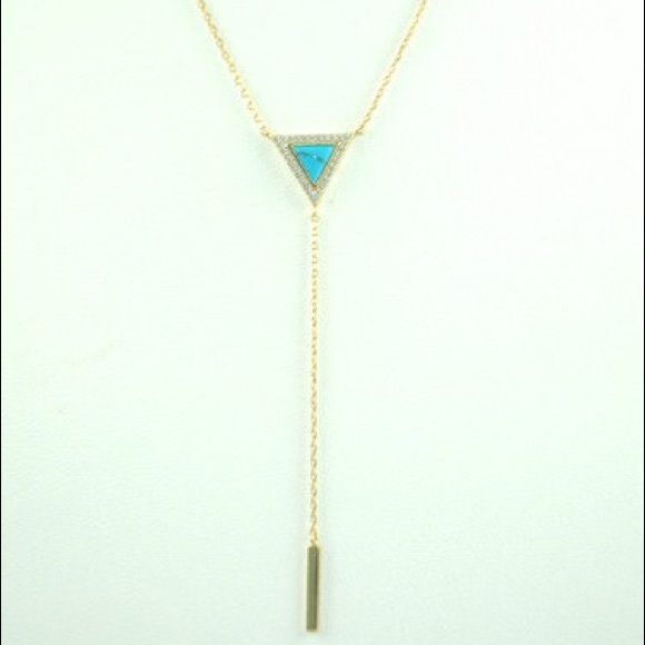 Triangle Lariat Necklace