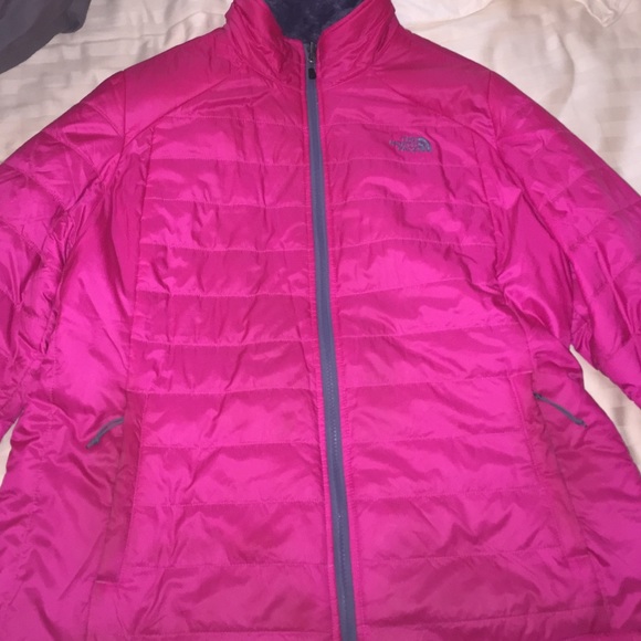 North Face Reversible Mossbud Swirl Coat