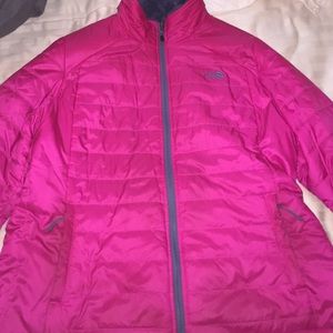 North Face Reversible Mossbud Swirl Coat