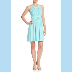 ⚡️️SALE⚡️Calvin Klein Lace Halter Dress Aqua: NWT