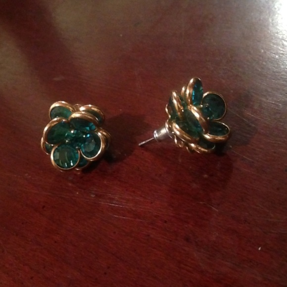 Blueish green earrings