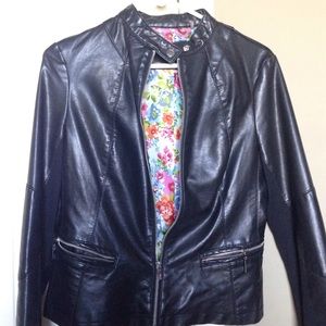 Black Rivet Moto leather jacket