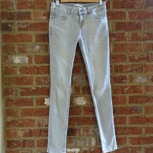 Zara grey denim jeans