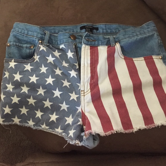 American flag shorts