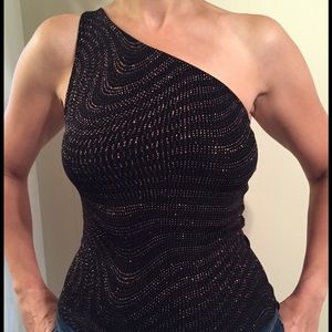 Bebe one shoulder top Size Medium