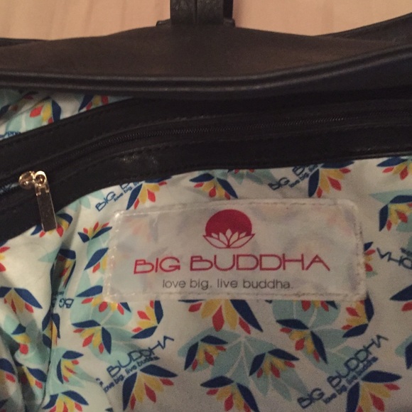 SOLD Big Bhudda black shoulder bag - Picture 3 of 4