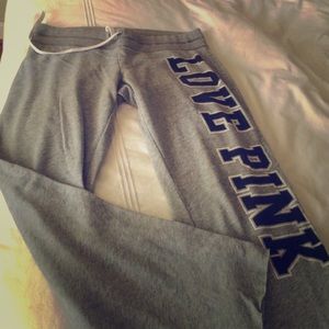 Love pink sweatpants