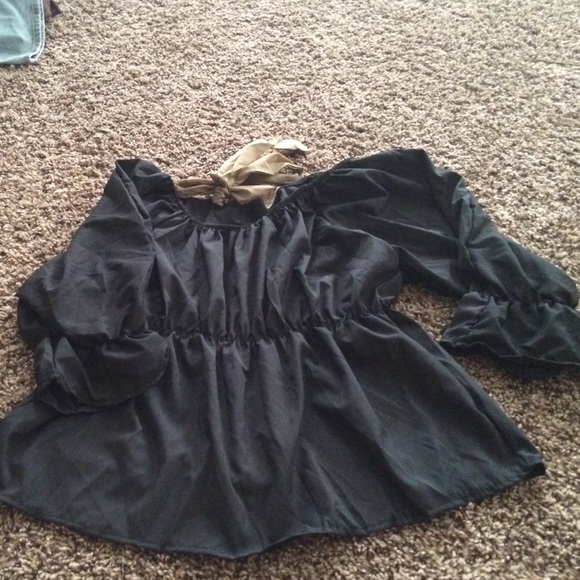 Black baby doll shirt