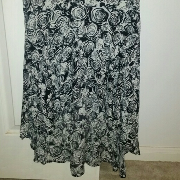 Floral High-low Skirt