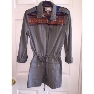 F21 Aztec Safari Jacket