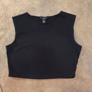 Black crop top