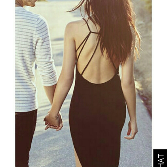 NWOT never worn only tired on Lulus backless dress