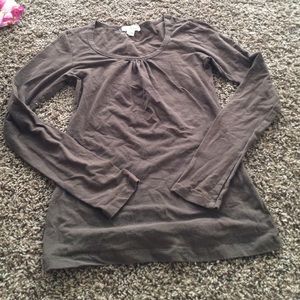 Brown long sleeve shirt