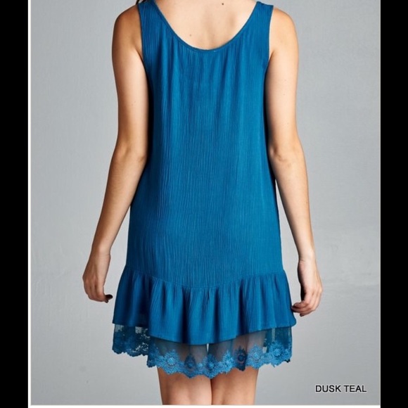 sale Embroidered Tank Tunic Dress - Picture 2 of 3