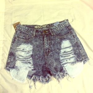 High waisted shorts