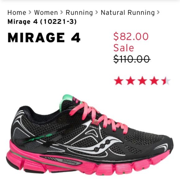 Saucony Mirage 4 runing shoes (worn once)