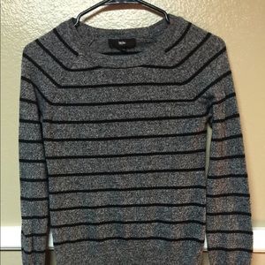 Mossimo Striped Grey and Black Sweater