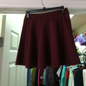 Maroon skater skirt
