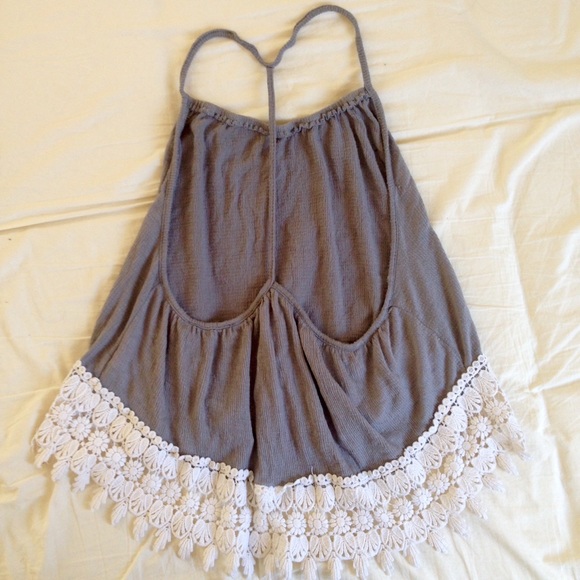 Backless Lace Tank - Picture 2 of 2