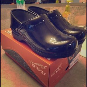 Dansko Patent Leather Clogs