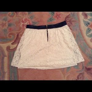 Lily white lace skirt