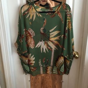 Green tunic style shirt