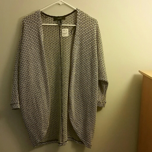 Black and White F21 Cardigan