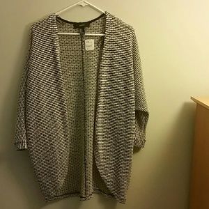 Black and White F21 Cardigan