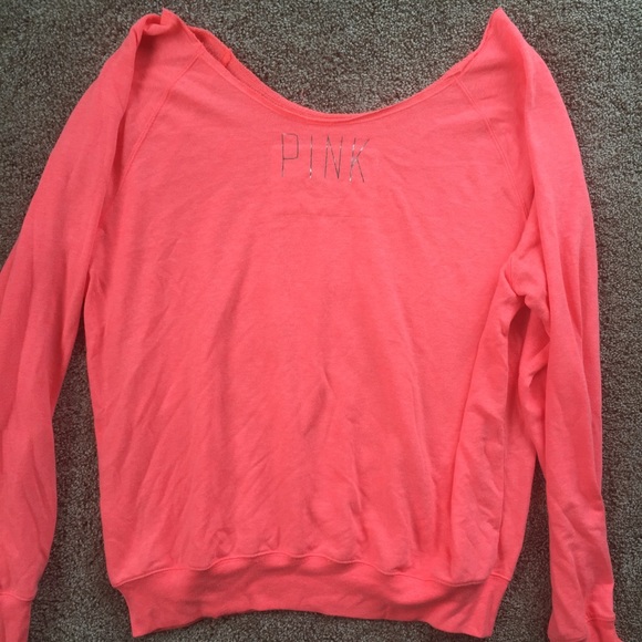 SOLD MERC Victoria's Secret PINK SKULL Crew Bling - Picture 3 of 3