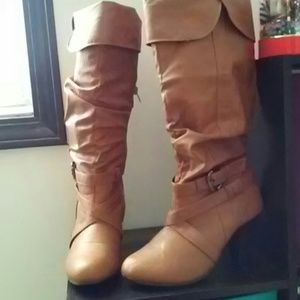 Tan boots