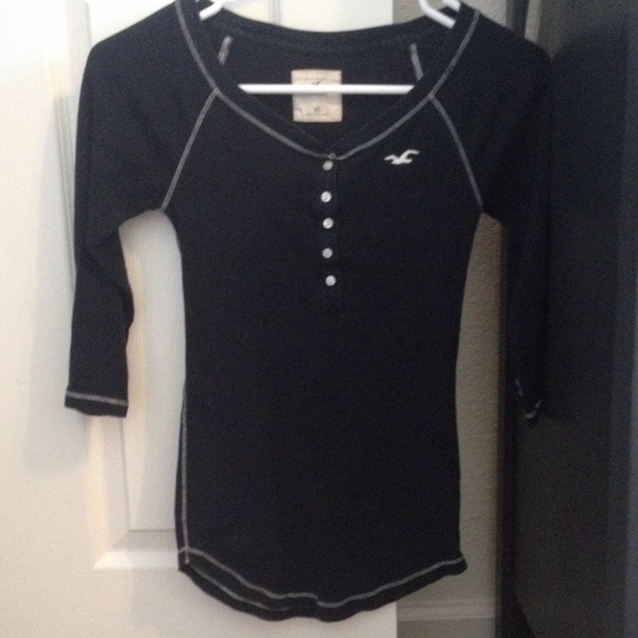 Dark Blue Hollister Top