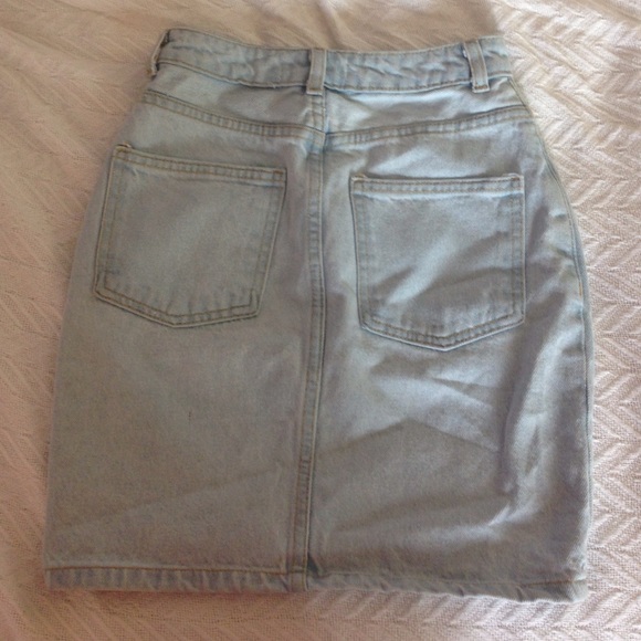 🚫HOLD🚫AMERICAN APPAREL HIGH WAISTED DENIM SKIRT - Picture 4 of 4