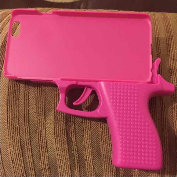 Hard pink gun case for iPhone 6 - Picture 2 of 2