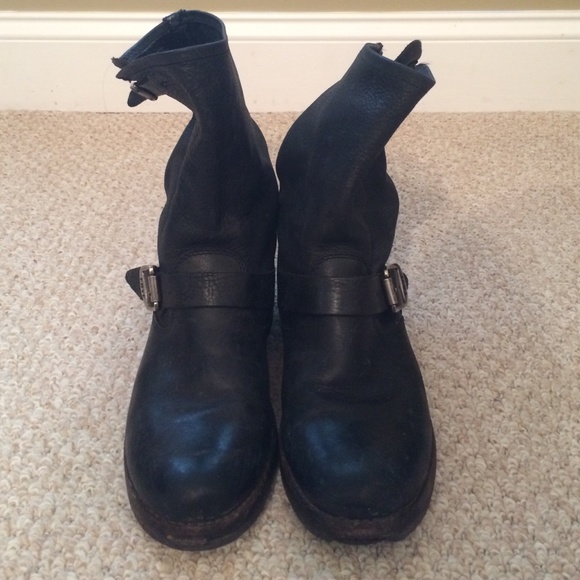 Frye slouch engineer boots for a steal!