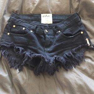 Oneteaspoon bandit shorts black