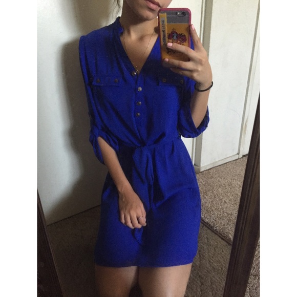 Royal blue dress