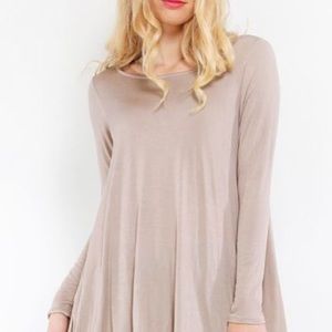 Long sleeve ruffled hem top/dress