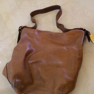 Leather Coach Shoulder Bag