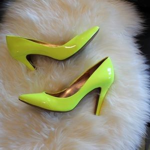 Neon Yellow Pumps