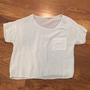 White top w/pocket