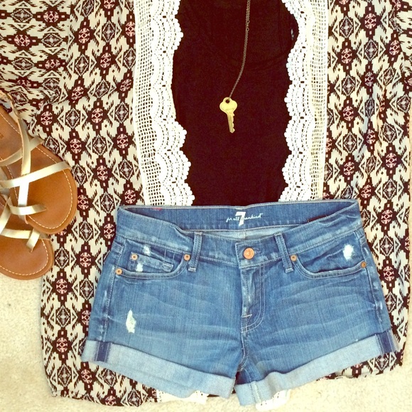 7 for all Mankind Denim - 7 for all Mankind denim shorts
