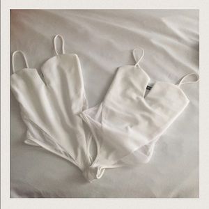 🎉Sexy white stretchy body suit