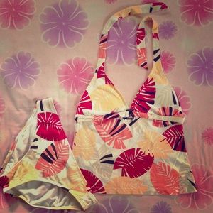Tropical Tankini Swimsuit Set